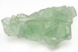 Green Cubic Fluorite Crystals with Phantoms - China #216300-2